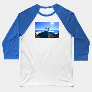 Birds Swiss Alps Baseball T-Shirt